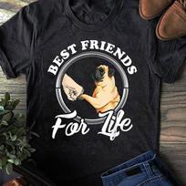Pug Dog Lover Design _Best Friends For Life_ Funny Pug T-Shirt - Gift for Dog Lovers - Funny Dog - Pug Mom - Pug Lovers - Mother's Day 3XL