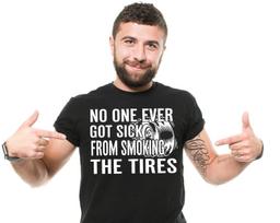 Mens Funny Shirt Car EnthusiasT-Shirt Burnout Drifting Smoking Tires T-Shirt Funny Car Tee Gift For Men Birthday Shirt For Him Boyfriend XL