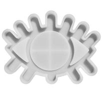Epoxy Resin Wall Mirror Mold Big Eye Makeup Mirror Epoxy Resin Casting Mold 1