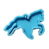 Horse Riding Cowboy Hat Keychain Silicone Mold for Valentine Love Gift Craft