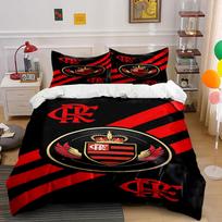 Red stripes and crest. Bedding sets Duvet cover sets Duvet covers Pillowcases(1*Duvet Cover 2*Pillowcases without duvet insert) 135x200cm
