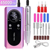 New Cordless Electric Nail Drill, Professional Nail File & Buffer, Rechargeable Portable Nail Grinder Tool V2 white item