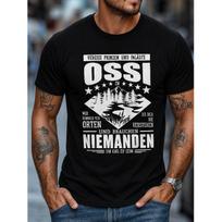 Men's Vintage Ossi Graphic T-Shirt With Mountain And Forest Print, Short Sleeve Crew Neck Tee For Casual Wear S juoda