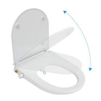 Šildoma bidė tualeto sėdynė su švelniu uždarymu (White,UF Provide copper tee specs to support) balta