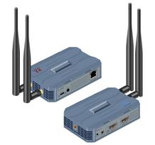 WiFi Extender 250M 4K 1080P Wireless for HDTV Transmitter Receiver Plug Play Auto FM Dual-band Antenna Video Audio 1080P Extender RX