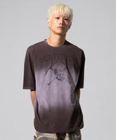 Xtonz Xtt136 Vital Fade Washed T-Shirt (Brown) S