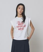 Express Holiday Soleil Roll-Up Sleeve T-Shirt_White Melange Grey/Os
