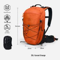 Pelliot Yunchuan 30L Hiking Backpack saulėlydžio oranžinė spalva