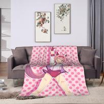 Haru Urara Uma Musume Blankets Coral Fleece Plush Winter Portable Super Soft Throw Blanket for Home Outdoor Bedspreads Size: 75*100cm, Weight: 230 GSM