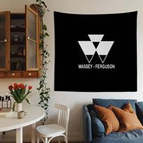 M-Massey F-Ferguson Anime Tapestry Hippie Flower Wall Carpets Dorm Decor Cheap Hippie Wall Hanging 100X70CM