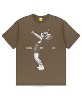 Maha Grid Sign Me Up Tee Brown(Mg2Emmt521D) Brown/M