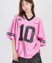 Row Lab Ten Box Jersey Top - Pink M