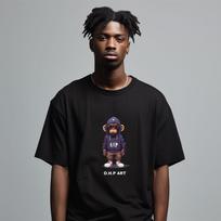One Hundred Percent Ohp X Harmonia Monkey Semi-Over Short Sleeve Tee Z White/M