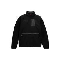 Nike x Travis Scott Solid Color Half Zipper Pocket Stand Collar Casual Jacket 'Black' Men's DM1283-010 S
