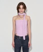 Deviper Snow Flower Scarf Bustier_Pink Os/Free