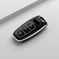 Minkštas TPU automobilio nuotolinio valdymo pultelio dėklas Apsauginis apvalkalas Fob A3 A4 B9 A6 A7 4K A8 E-tron Q5 Q8 C8 D5 SQ8 Automobilio priedai gray