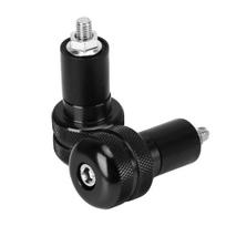 2pcs 22mm Motorcycle Anti Vibration Handlebar Ends Grip Caps Plugs For Honda Kawasaki Suzuki Yamaha Ducati Aprilia Sport Street juoda