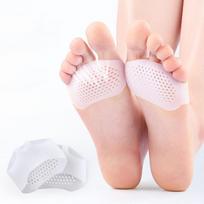 Silikono priekinės pėdos padas Metatarsal pagalvėlės moterims aukštakulniai puspadžiai pėdų skausmą malšinantys įdėklai pėdų pūslelių priežiūros gelio pagalvėlės balta