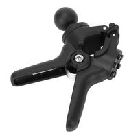 Handlebar Clamp Mount Base Aluminium Alloy Bar Clamp with 1in Ball Anti Slip Spring Clips Rail