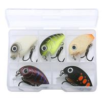 5pcs Mini Crankbait Set 30mm 2g Ultra-Light Floating Wobblers in Pocket Box Pike/Perch Lures