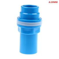 20–50 Mm PVC vamzdžio jungtis, stora žuvų bako drenažo jungtis sodo kanalizacijos vamzdis 20mm