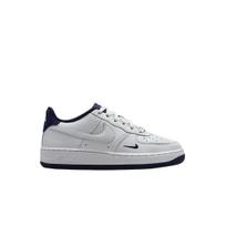 Nike Air Force 1 Low LV8 White Obsidian Mini Swoosh (GS) Kids Sneakers Photon-Dust HF0952-001 36.5