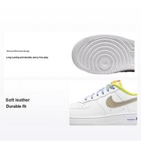 Nike Force 1 LV8 PS White Multi Kids Sneakers Multi-Color Medium-Blue DQ7768-100 34