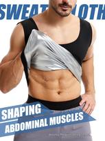 Men's Sauna Sweat-Wicking Zipper Vest for Fitness and Shaping M