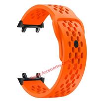 Minkštas Kvėpuojantis Silikoninis Dirželis Amazfit T-REX 3 Sportinei Apyrankei Laikrodžio Dirželis Xiaomi Huami Amazfit Laikrodžiui T-REX3 Apyrankė For Amazfit T-REX 3 oranžinė