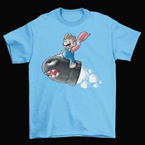 Nintendo Super Mario Bullet Bill T-Shirt Unisex Cotton Game Strangelove New 3XL