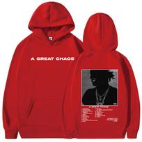 Reperis Ken Carson A Great Chaos Albumas Hoodies Vyrai Moterys Mada Harajuku Megztiniai Laisvi Dydžio Daugiau Nei Įprasta Puloveriai Streetwear S