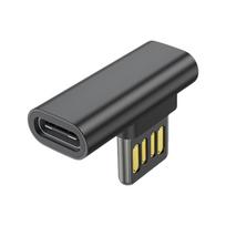 90 Degree Elbow USB to Type C Adapter Double Sided Plugs for Smartphones Tablets Laptops Connecting Type C Headphone juoda