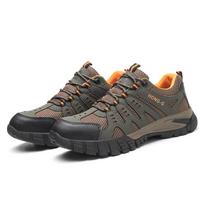Men's Labor Insurance Shoes, Steel Baotou, Smash-proof and Puncture-proof Work Shoes, Breathable Low-top Safety Shoes 42