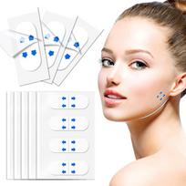 Nematomi veidą pakeliantys lipdukai Itin ploni, labai elastingi veido pakėlimo juosta, skirta kaklo pakėlimui sumažinti 40pcs beige