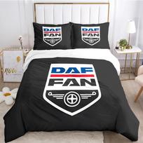 Sunkvežimio antklodės užvalkalas DAF sunkvežimio logotipas Patalynės komplektas Animacinis antklodės užvalkalas ir pagalvių užvalkalai Paaugliams Berniukui Vienvietis Dvigulis Karalienės Karaliaus dydis 135x200cm-2pcs