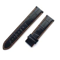 22 mm odinis laikrodžio dirželis Mido Multifort M005 serijai M005930 Dirželis Vyriškas Juodas Su Oranžiniais dygsniais Apyrankė 22mm gray