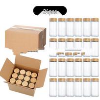 RuHan Sealed Glass Spice Jars with Wooden Lids