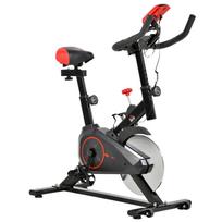HOMCOM Exercise Bike, Fitness Bike with LCD Display, Heart Rate Sensor juoda