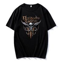 Baldurs Gate 3 The Final Patch T-shirts Baldurs Gate 3 Hot Game New Cotton Tshirts Summer Women Men Casual Breathable Tees Y2K XS juoda