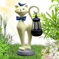 Solar ,Cute Figurine | Resin Ornaments For Yard Porch Patio Backyard Balcony Decoration One Size