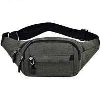 Fanny Pack Sports Festival Workout Traveling Running Large Crossbody Casual Hands-free Wallets Waist Pack Phone Bag žalia
