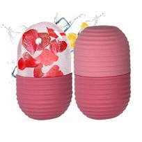 1pc Face Lifting Ice Face Roller Reusable Ice Facial Cube New Facial Ice Mold  for Face and Eye rožinė