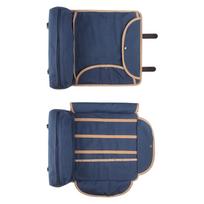 Travel Bartender Bag (Without Tools) Portable Bar Canvas Tool Bag for Carrying Cocktail Shaker Set for Indoor Outdoor mėlyna