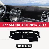 For SKODA YETI 2014-2017 2016 Car Dashboard Cover Mat Non-slip Sun Shade Cushion Protective DashMat Pad Interior Accessories Polyester fiber