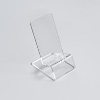 1 transparent acrylic mobile phone holder, multi-angle desktop holder, portable creative bedside desktop accessories white