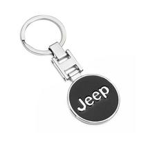 Jeep automobilio emblemos raktų pakabuko stiliaus raktų pakabuko priedai Jeep Wrangler JL Renegade Compass Gladiator Cherokee Patriot Wi juoda