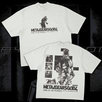 Metal Gear Solid 4 Printed Pattern Short Sleeve, Men's and Women's Summer Cotton Comfortable Loose Fashion Round Neck T-shirt 4XL