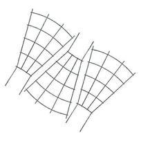 Metal Trellis for Climbing Plants Green Plant Support 3Pcs for Garden Use