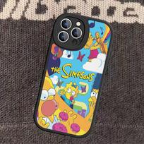 Cartoon The S-Simpsons Leather Phone Case For IPhone 16 15 14 13 12 11 Pro Max Plus Cover iphone 13pro
