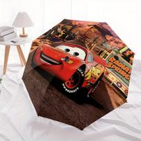 1pc Cars Lightning McQueen Character Umbrella - Auto Open Close Portable Folding Design, 8-Rib Iron Frame Outdoor Umbrella, Ideal Gift for F